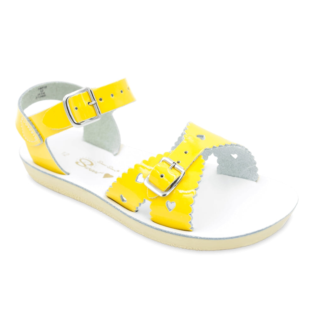 Salt Water Sandals Shiny Yellow Sweetheart Toddler/Children's Sandals
