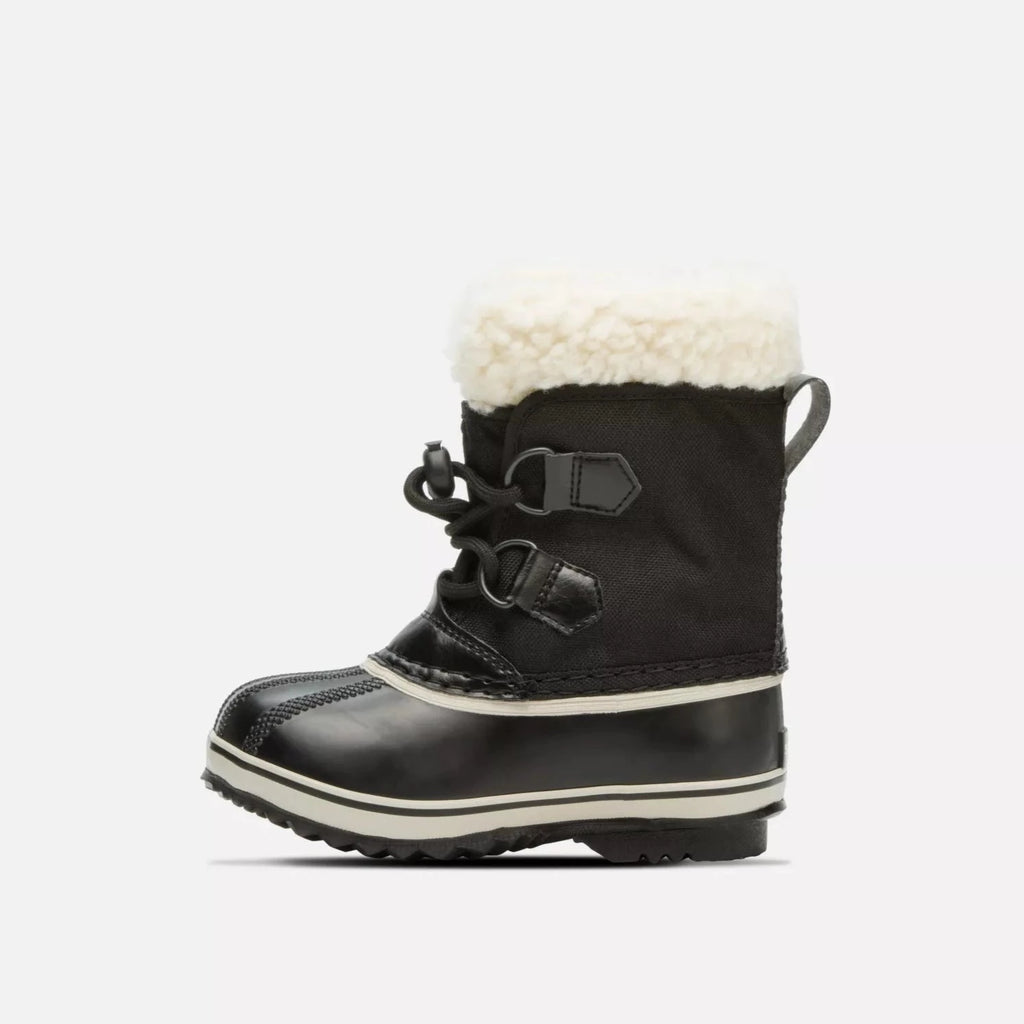 Sorel Black Nylon Yoot Pac Children's Boot