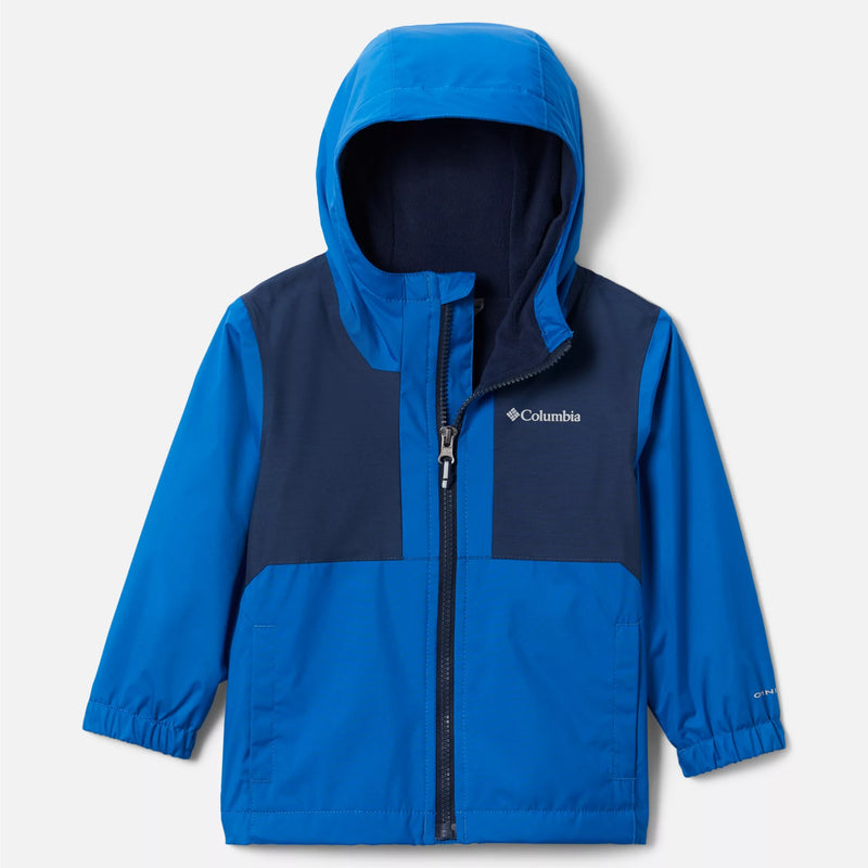 Columbia Bright Indigo/Collegiate Navy Slub Rainy Trails Fleece Lined Toddler Jacket