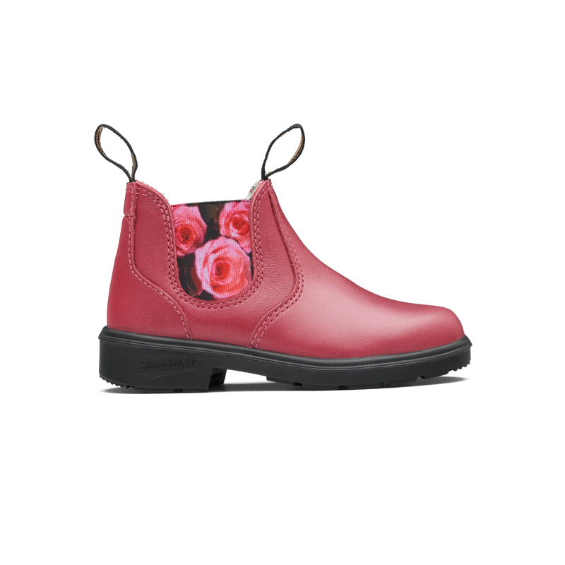 Blundstone Mauve With Pink Rose Elastic Kids' Boot