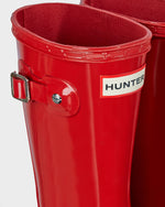 Hunter Military Red Original Kids Gloss Rain Boot