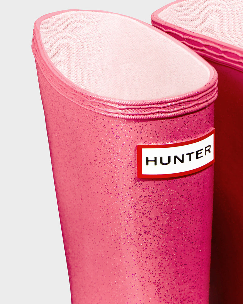 Hunter Arcade Pink Kids First Classic Starcloud Rain Boot