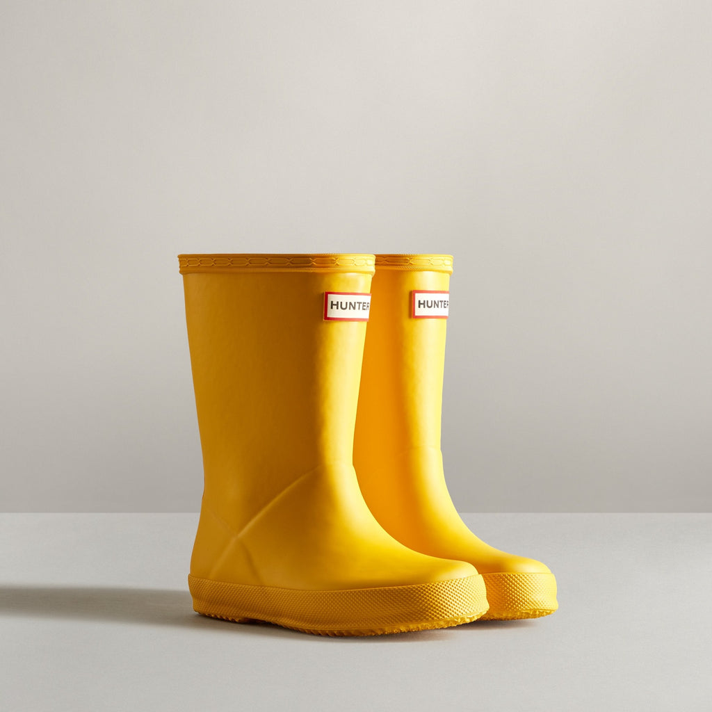 Hunter Yellow Original Kids First Classic Rain Boot