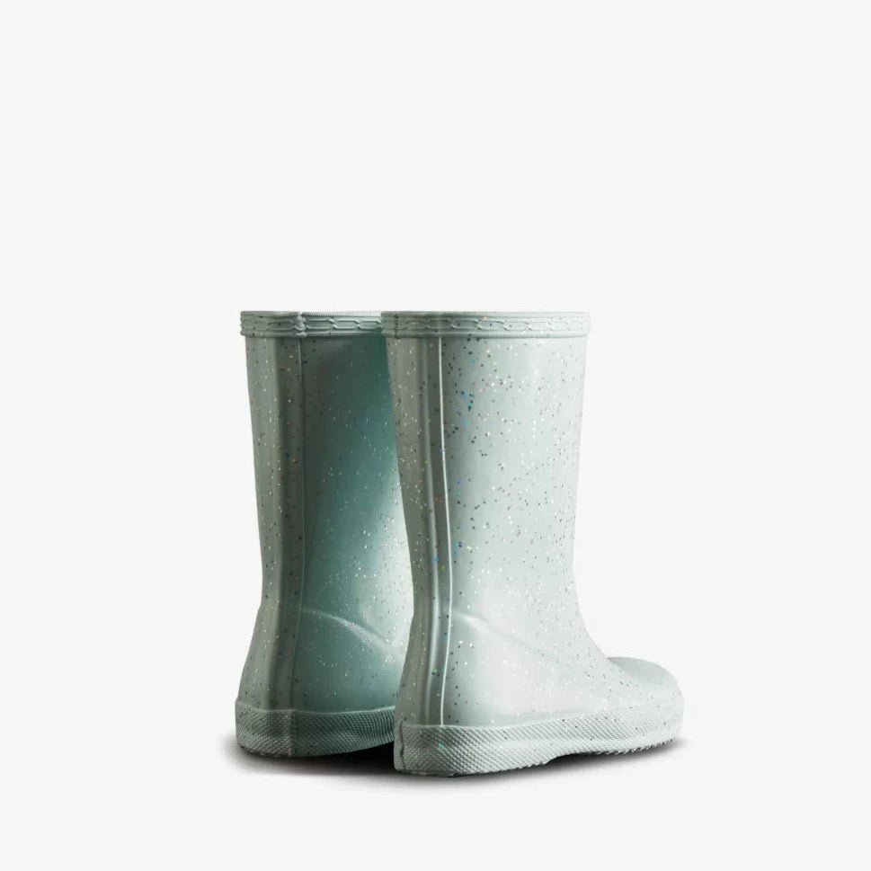 Hunter Gentle Blue Kids First Giant Glitter Rain Boot Twiggz
