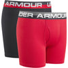 Under Armour Red 2pk Solid Performance Boxer