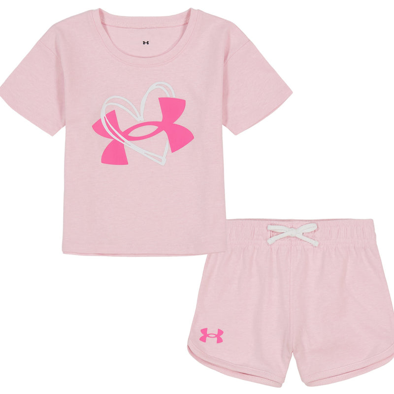Under Armour Infant Pink Sugar Jersey Short Set