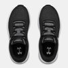 Under Armour Black/White Charged Pursuit 2 Sneaker