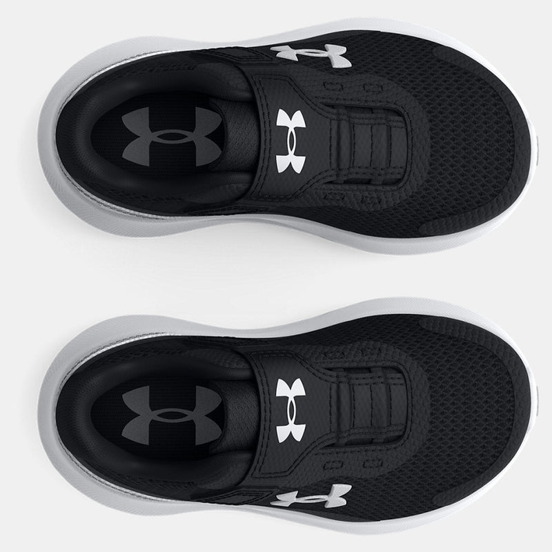 Under Armour Black/White Rogue 3 Toddler Sneaker