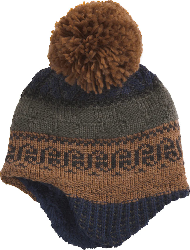 The North Face Toasted Brown Baby Fairisle Earflap Beanie