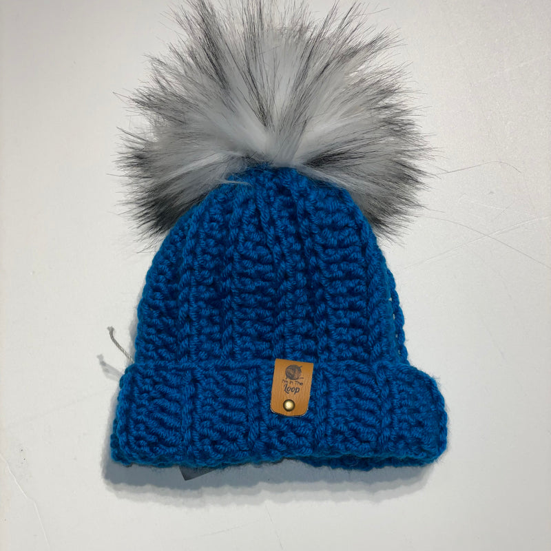 I'm in the Loop Baby Beanie Kingfisher/Smoke 0 - 6M