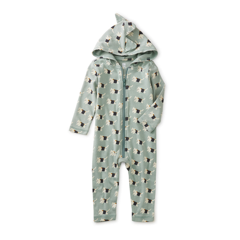 Tea Collection Dino Spikes Baby Hooded Romper