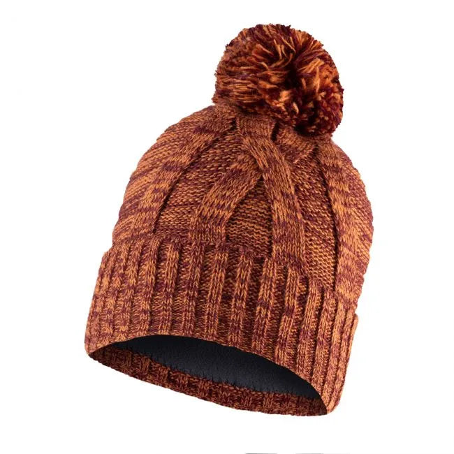 BUFF Blein Maroon Knitted and Fleece Hat