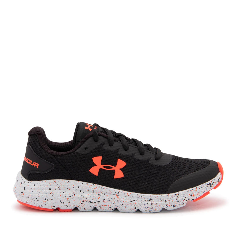 Under Armour Black/Halo Grey/Phoenix Fire Surge 2 Fade Youth Sneaker