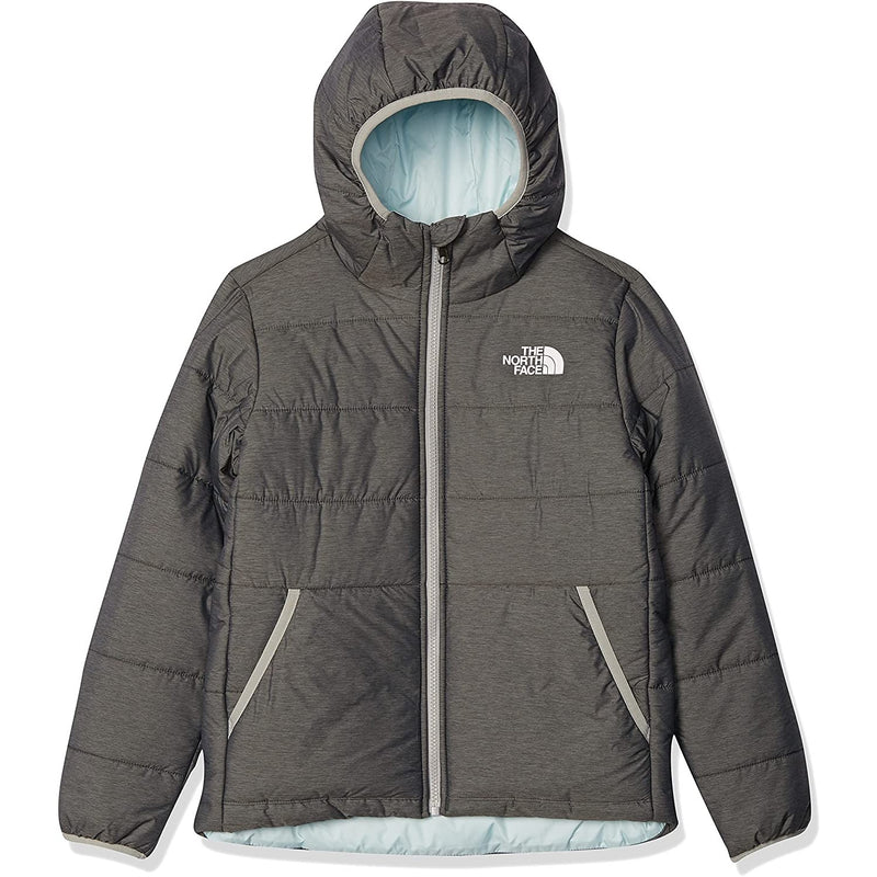 The North Face Medium Grey Heather Reversible Girls’ Perrito Jacket