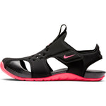 Nike Black/Racer Pink Sunray Protect Children's Sandal