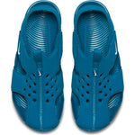 Nike Green Abyss/White Sunray Protect Children's Sandal