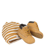 Timberland Wheat Crib Booties with Hat