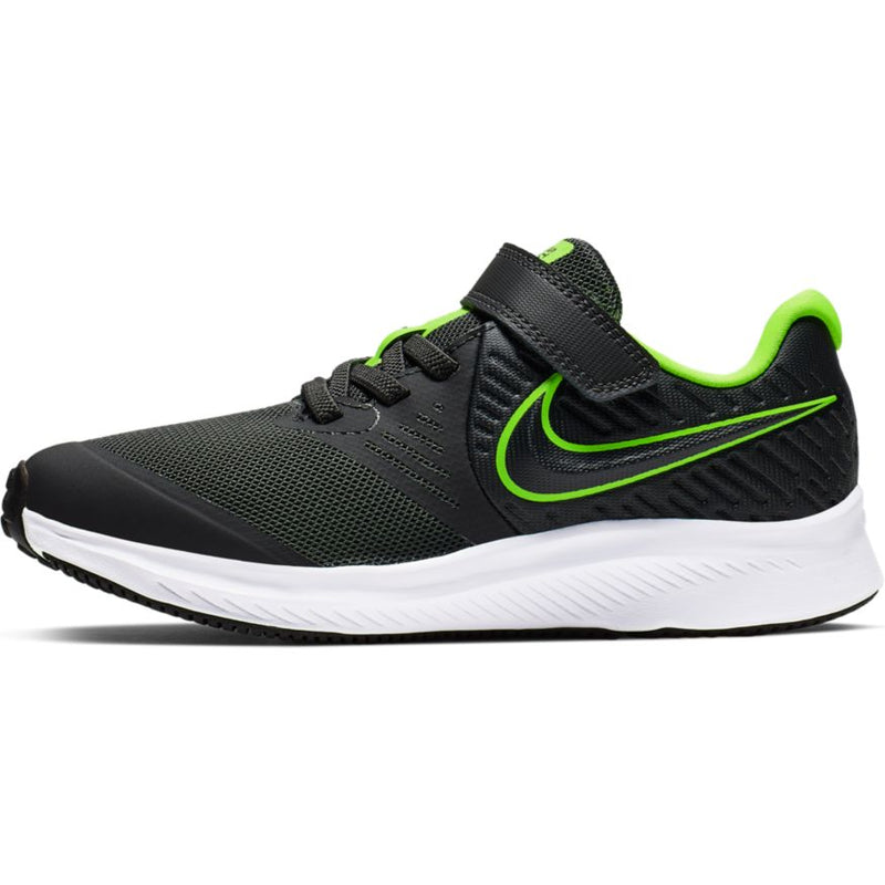 Nike Anthracite/Electric Green/White Star Runner 2 A/C Children's Sneaker