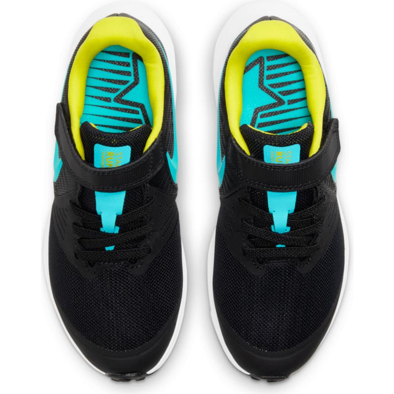 Nike Black/Chlorine Blue/High Voltage Star Runner 2 Children’s Sneaker