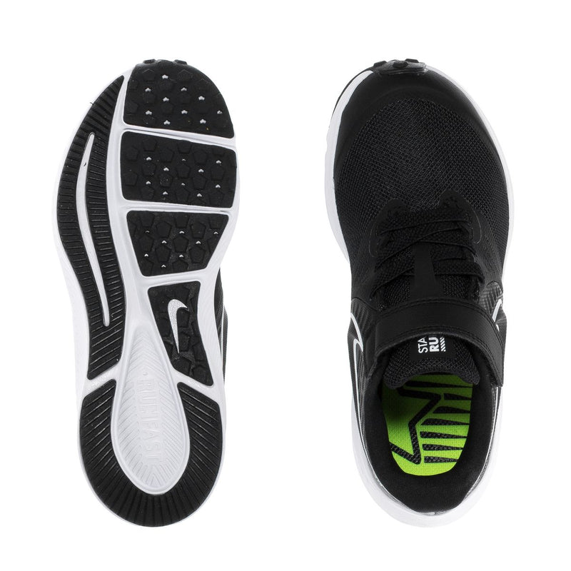 Nike Black/White/Volt Star Runner 2 A/C Children's Sneaker