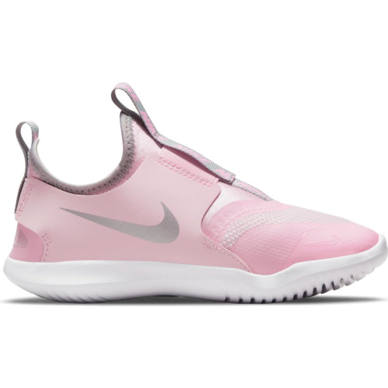 Nike Pink Foam/Metallic Silver Flex Runner Children’s Sneaker