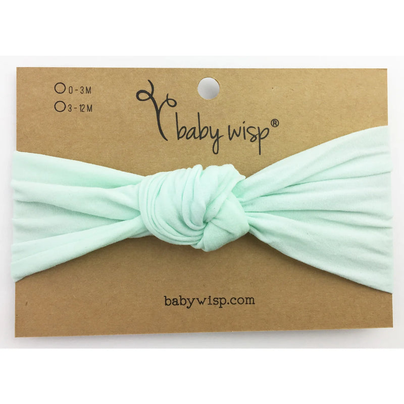 Baby Wisp Mint Nylon Turban Knot Infant Headband