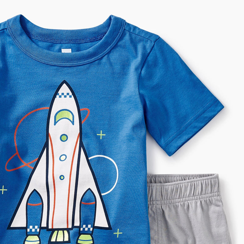 Tea Collection Spaceship Baby Outfit