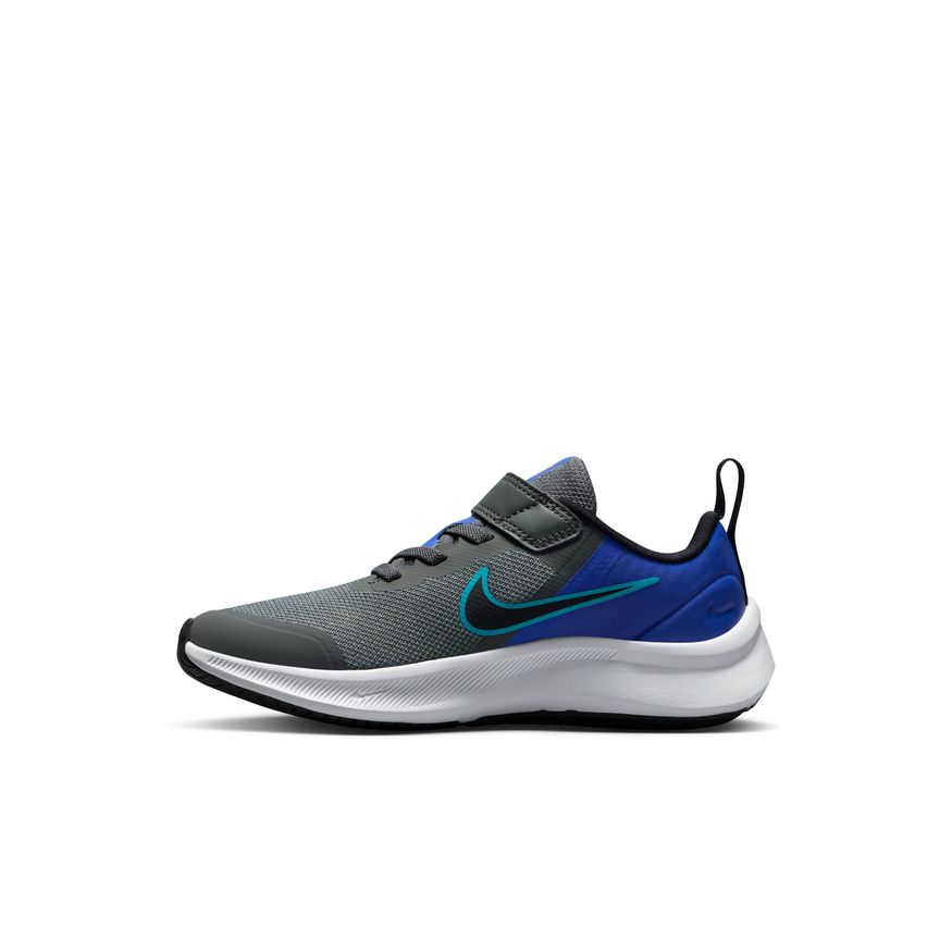 Nike Iron Grey/Black/Blue Lightning Star Runner 3 A/C Children's Sneaker