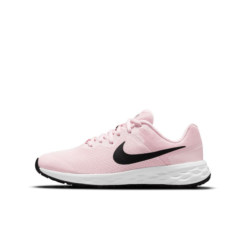 Nike Pink Foam/Black Revolution 6 Youth Sneaker