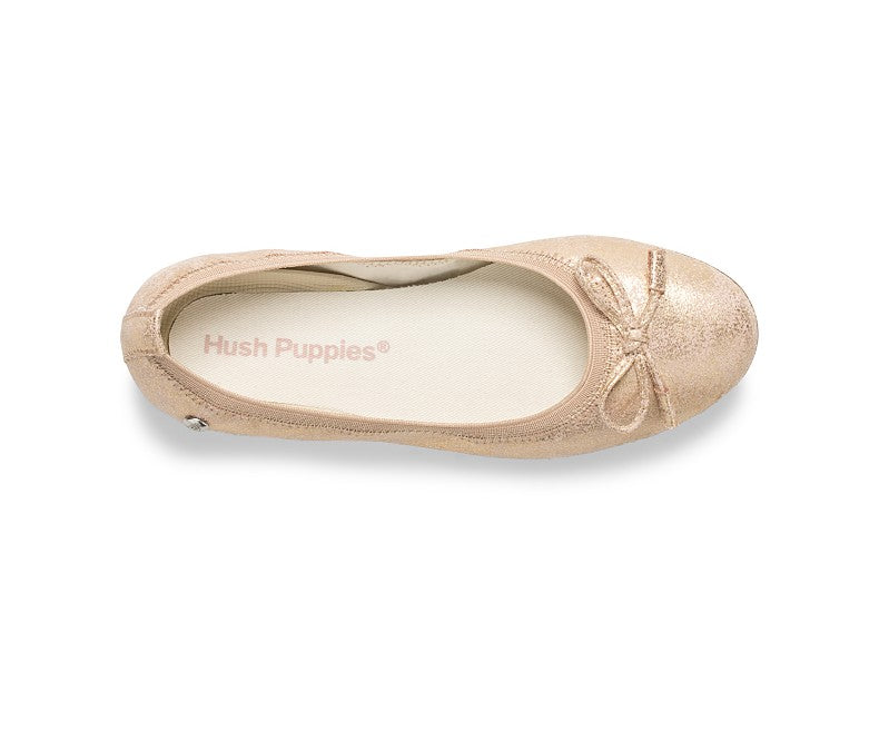 Hush Puppies Rose Gold Josie Youth Flat