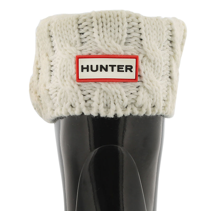 Hunter Natural White Original Kids 6 Stitch Cable Boot Sock