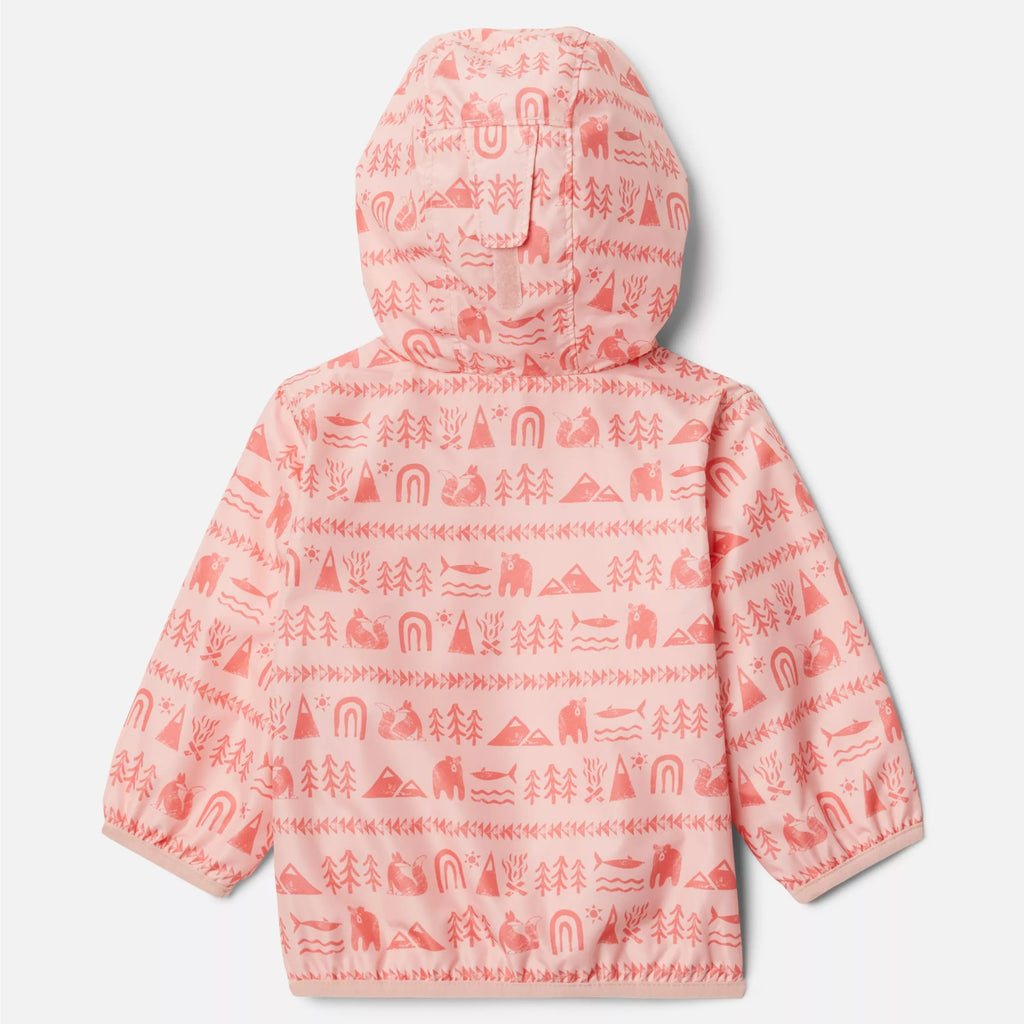 Columbia Pink Sand Camp Hieroglyphs Mini Pixel Grabber II Infant Wind Jacket