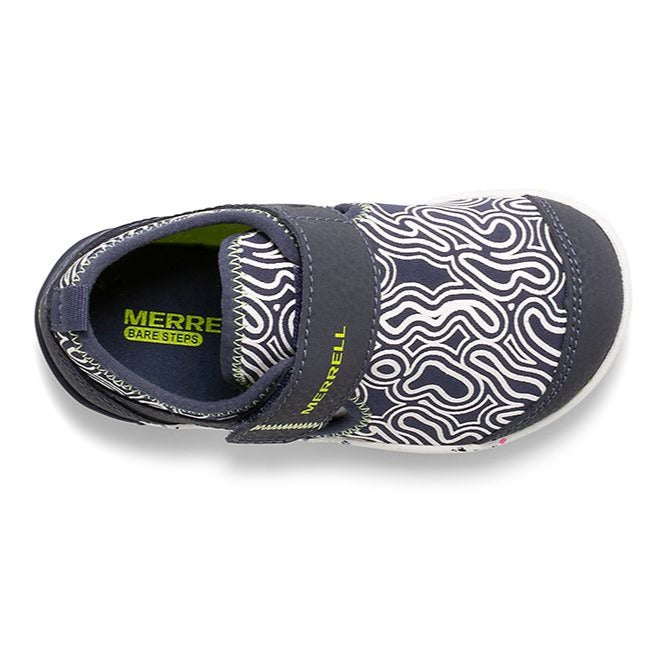 Merrell Navy/Lime Bare Steps H2O Chroma Baby/Toddler Sneaker