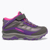Merrell Grey/Pink/Purple Moab Speed Mid Waterproof Youth Hiker