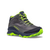 Merrell Navy/Grey/Lime Moab Speed Mid Youth Waterproof Shoe