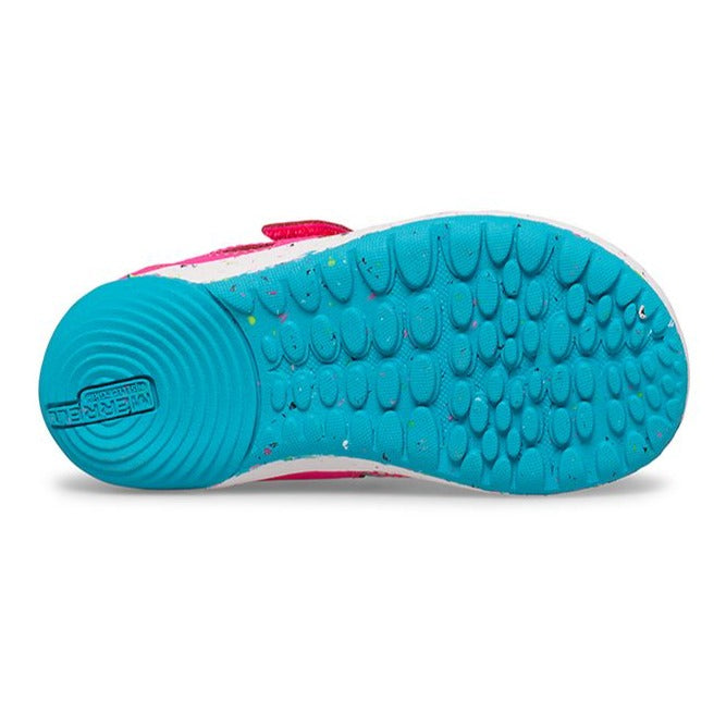 Merrell Berry/Turquoise Bare Steps H2O Chroma Baby/Toddler Sneaker