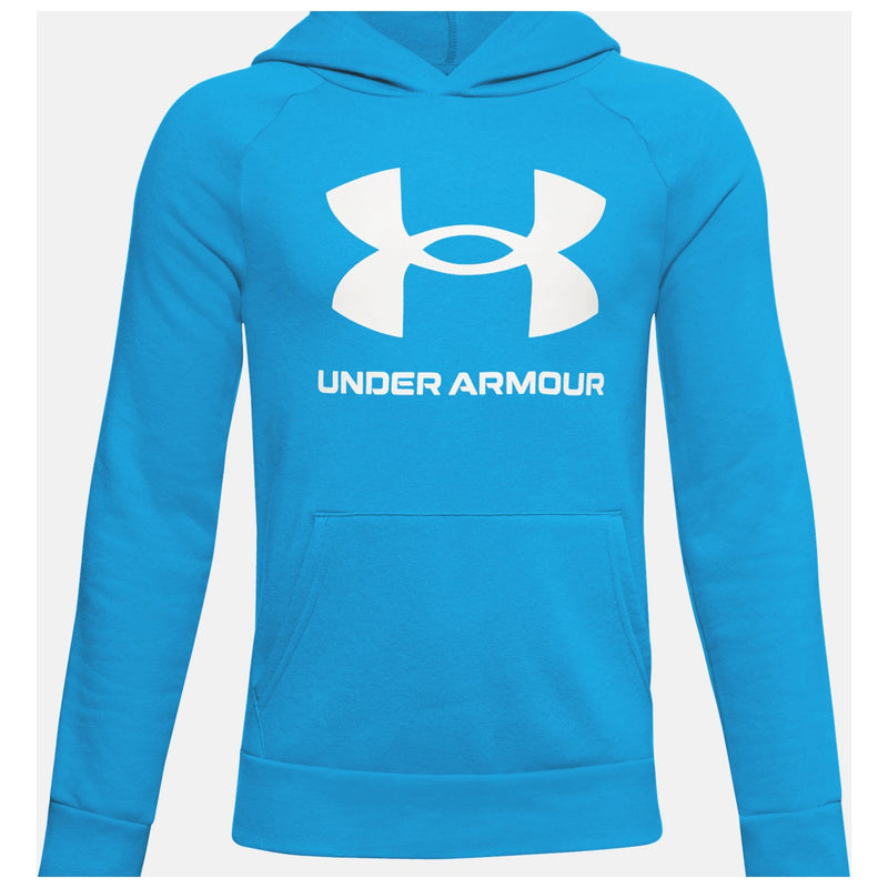 Under Armour Electric Blue/Onyx White Rival Fleece Hoodie