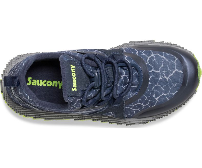 Saucony Navy Quake Voxel 9000 Children's Sneaker
