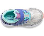 Saucony Silver/Periwinkle/Turquoise Cohesion 14 A/C Toddler Sneaker