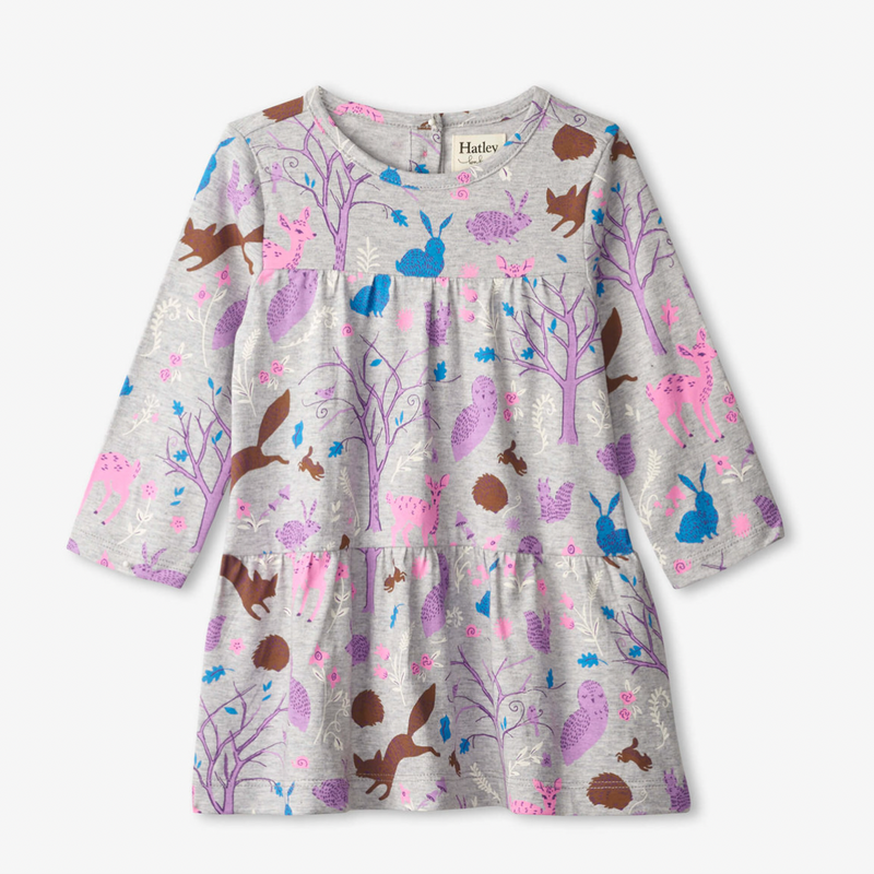 Hatley Happy Forest Baby Tiered Dress