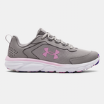Under Armour Grey Wolf/White Assert 9 Youth Sneaker