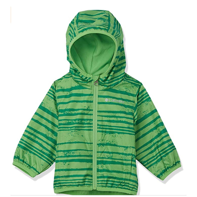 Columbia Green Boa Texture Mini Pixel Grabber II Infant Wind Jacket