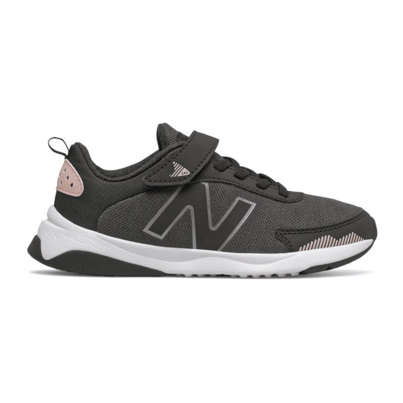 New Balance Black Dynasoft 545 Bungee Lace With Strap Children’s Sneaker