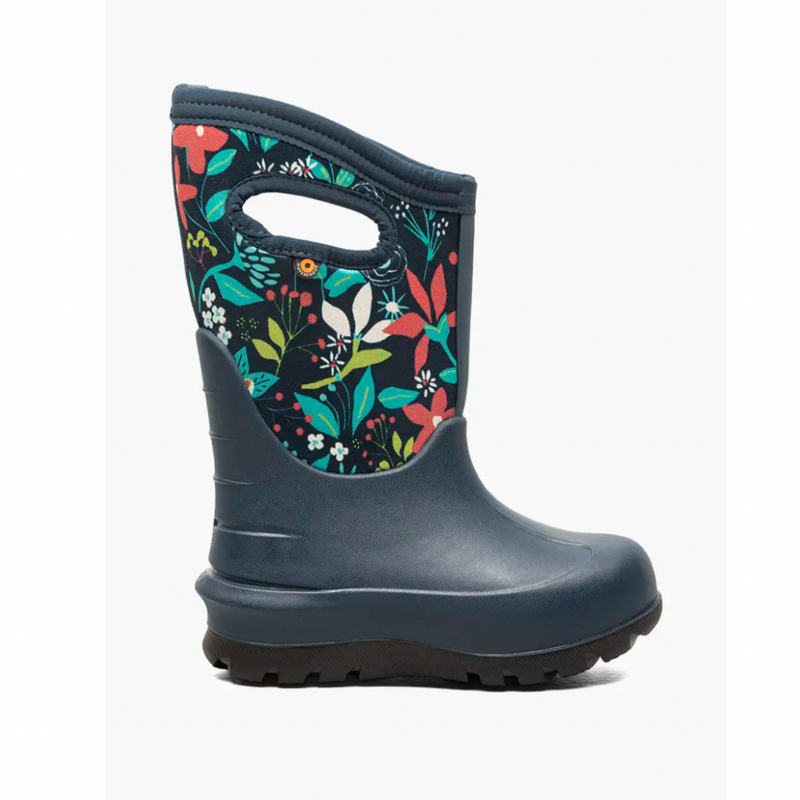 BOGS Ink Blue Flower Neo-Classic Boots