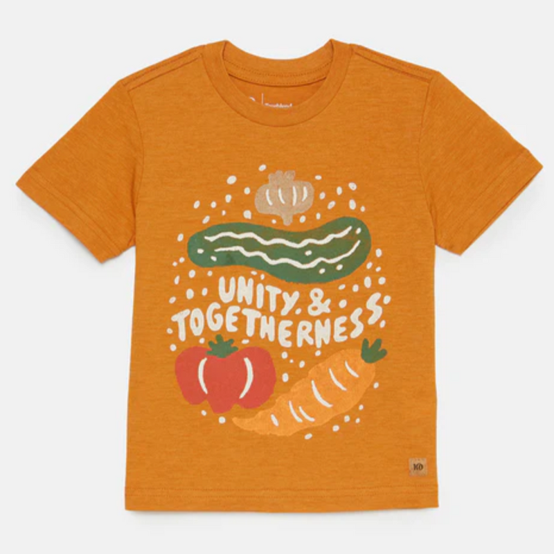 tentree Golden Oak Heather Unity Kids T-Shirt