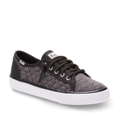 Keds Double Up Black Quilted Sneaker