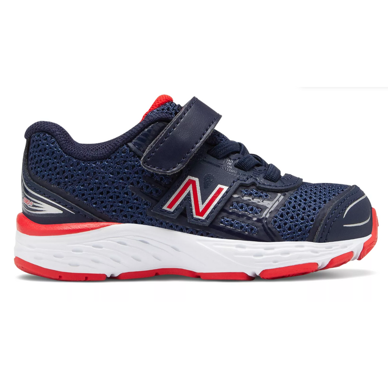 New Balance Pigment/Velocity Red 680v5 A/C Baby/Toddler Sneaker
