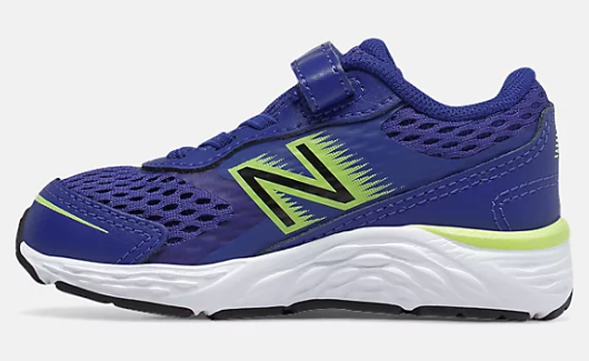 New Balance Marine Blue Lemon Slush 680v6 A C Toddler Sneaker Twiggz