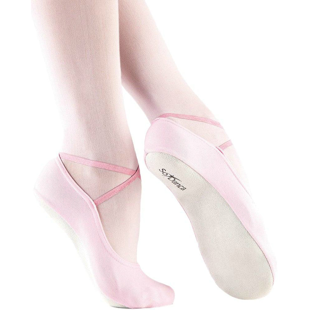 So Danca Girls’ Pink Gym Slippers