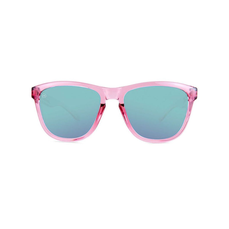 Knockaround Glossy Pink/Polarized Aqua Premium Kids Sunglasses